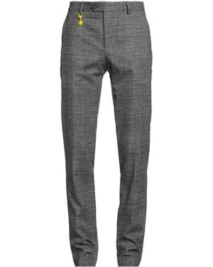Manuel Ritz Pants Wool, Cotton, Polyester, Viscose, Textile Fibers - Gray