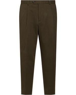 Circolo 1901 Military Trousers Cotton, Elastane - Green