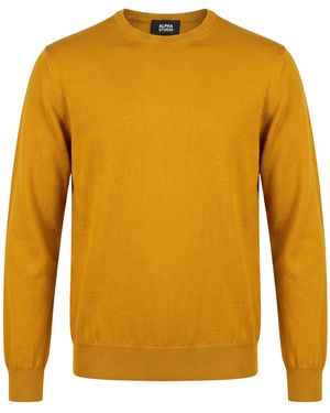 Alpha Studio Sweater Merino Wool - Yellow