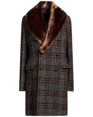 Tagliatore Coat Cotton, Wool, Polyester, Synthetic Fibres, Alpaca Wool - Black