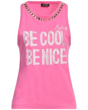 Cristinaeffe Fuchsia Tank Top Cotton - Pink