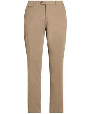 Bugatti Khaki Trousers Cotton, Elastane - Natural