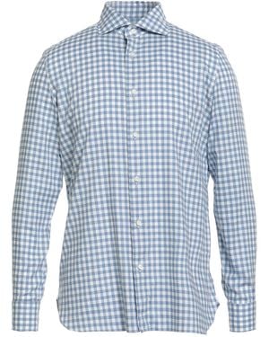 Luigi Borrelli Napoli Slate Shirt Cotton - Blue