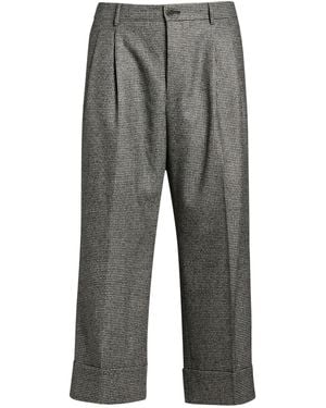 Berwich Charcoal Pants Virgin Wool - Gray