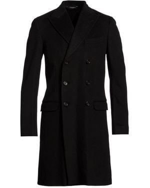 Dolce & Gabbana Coat Cashmere - Black
