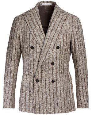 Tagliatore Blazer Virgin Wool, Cotton, Polyester - Brown