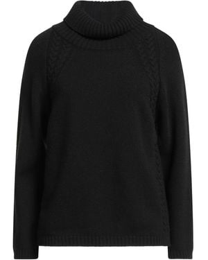 Roy Rogers Turtleneck Wool, Viscose, Polyamide, Cashmere - Black