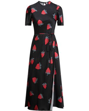 MSGM Vestido Midi - Negro