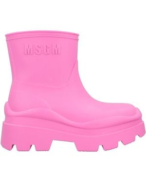 MSGM Botines de caña alta - Rosa