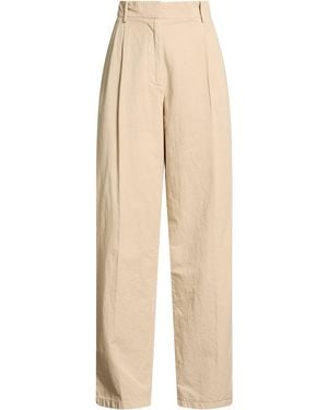 The Row Pants Cotton, Linen - Natural
