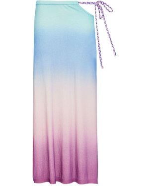Canessa Midi Skirt Cashmere - Blue