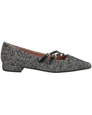 Pollini Ballet Flats Textile Fibers - Gray