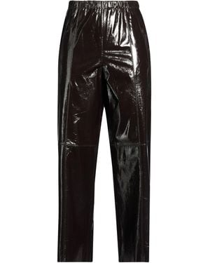 Alysi Trousers Leather - Black