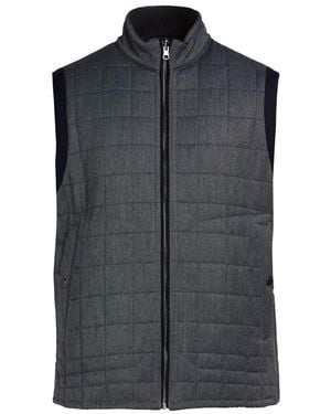 Pal Zileri Vest Polyester, Viscose, Wool, Polyamide - Gray