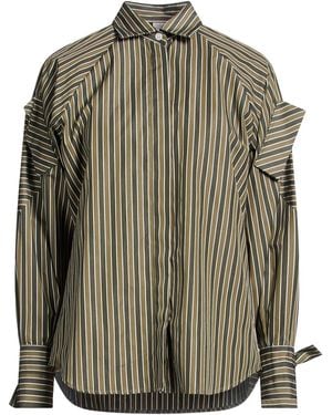Eleventy Khaki Shirt Cotton - Green