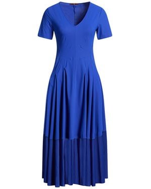 High Tech Playtime Bright Midi Dress Nylon, Elastane - Blue
