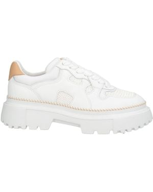 Hogan Trainers Leather, Textile Fibres - White