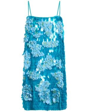 Circus Hotel Mini Dress Viscose - Blue