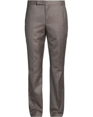 dunhill Khaki Pants Wool, Mulberry Silk, Linen - Gray