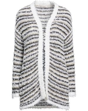 Bruno Manetti Cardigan Viscose, Polyester - White