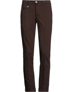 Barbati Dark Pants Viscose, Polyamide, Elastane - Brown