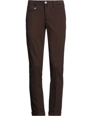 Barbati Dark Trousers Viscose, Polyamide, Elastane - Brown