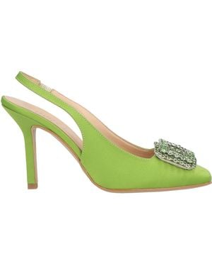 Ovyè Lime Pumps Textile Fibers - Green