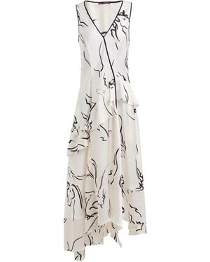 High Vestito Midi - Bianco