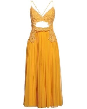 Alberta Ferretti Midi-Kleid - Gelb
