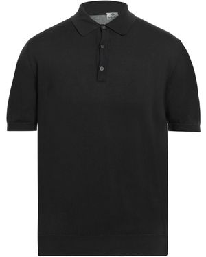 Luigi Borrelli Napoli Polo Shirt Cotton - Black