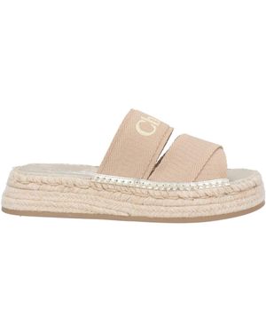 Chloé Espadrilles Textile Fibres - Natural