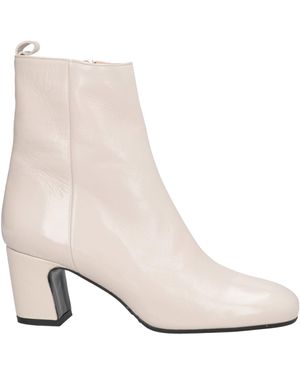 Chiarini Bologna Ivory Ankle Boots Leather - White