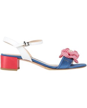 Norma J. Baker Sandals Textile Fibers, Leather - White