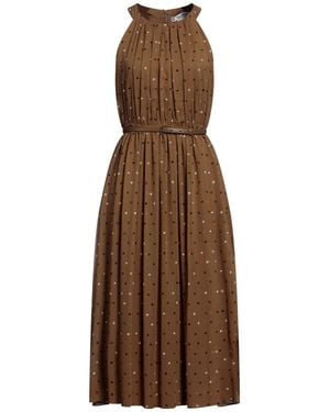 Max Mara Vestito Midi - Marrone
