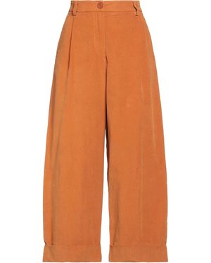 Momoní Trousers Cotton, Elastane - Orange
