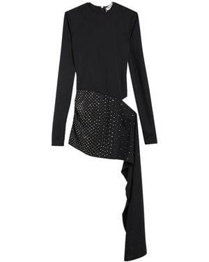 The Attico Maxi Dress Polyester, Glass - Black
