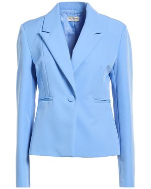 Rebel Queen Light Blazer Polyester, Elastane - Blue
