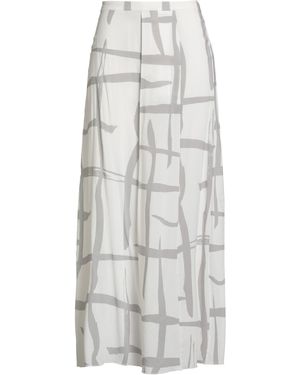 Lorena Antoniazzi Maxi Skirt Viscose, Elastane - Gray