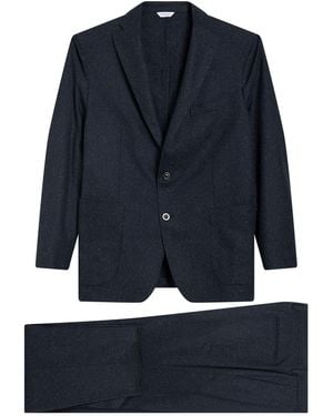Boglioli Midnight Suit Virgin Wool, Polyamide, Silk, Polyester, Elastane - Blue