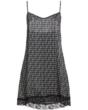Liu Jo Mini Dress Polyester - Grey