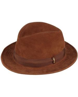 Borsalino Camel Hat Leather - Brown