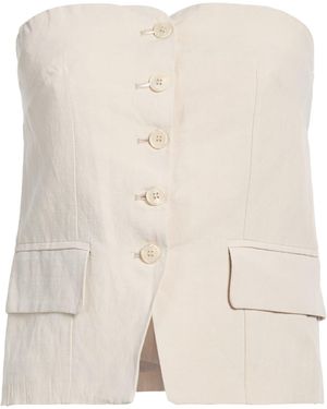 Dixie Top Viscose, Linen - Natural