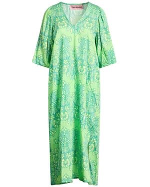 Pink Memories Light Midi Dress Viscose - Green
