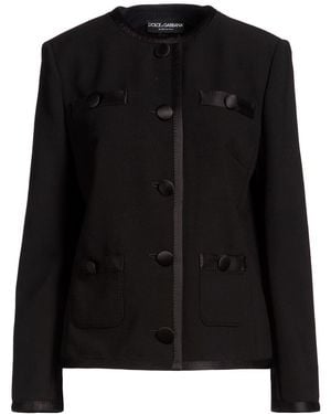 Dolce & Gabbana Jacket Virgin Wool, Silk, Polyester - Black