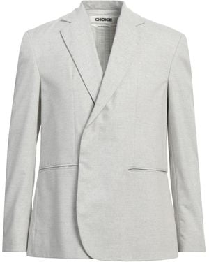 CHOICE Blazer Cotton, Polyester, Viscose, Acrylic, Rubber - Gray
