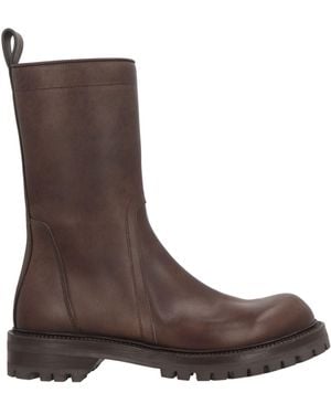 Rick Owens Boot Leather - Brown