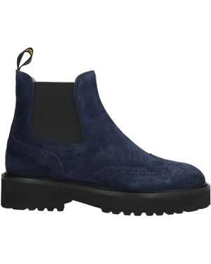 Doucal's Midnight Ankle Boots Leather - Blue