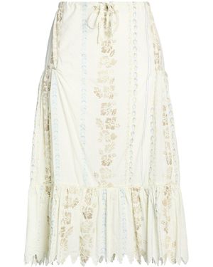 B'Sbee Midi Skirt Cotton - White