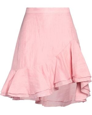 Sandro Mini Skirt Linen, Polyester - Pink