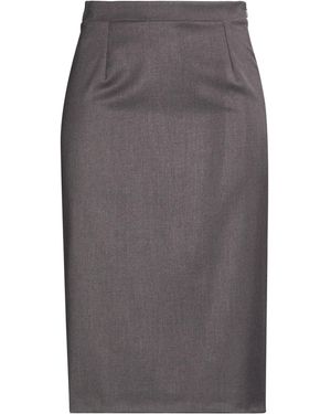 MVP WARDROBE Lead Midi Skirt Polyester, Wool, Elastane - Gray